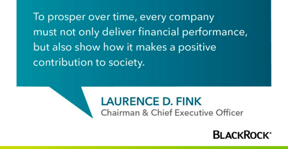 Fink (Black Rock) letter to investors