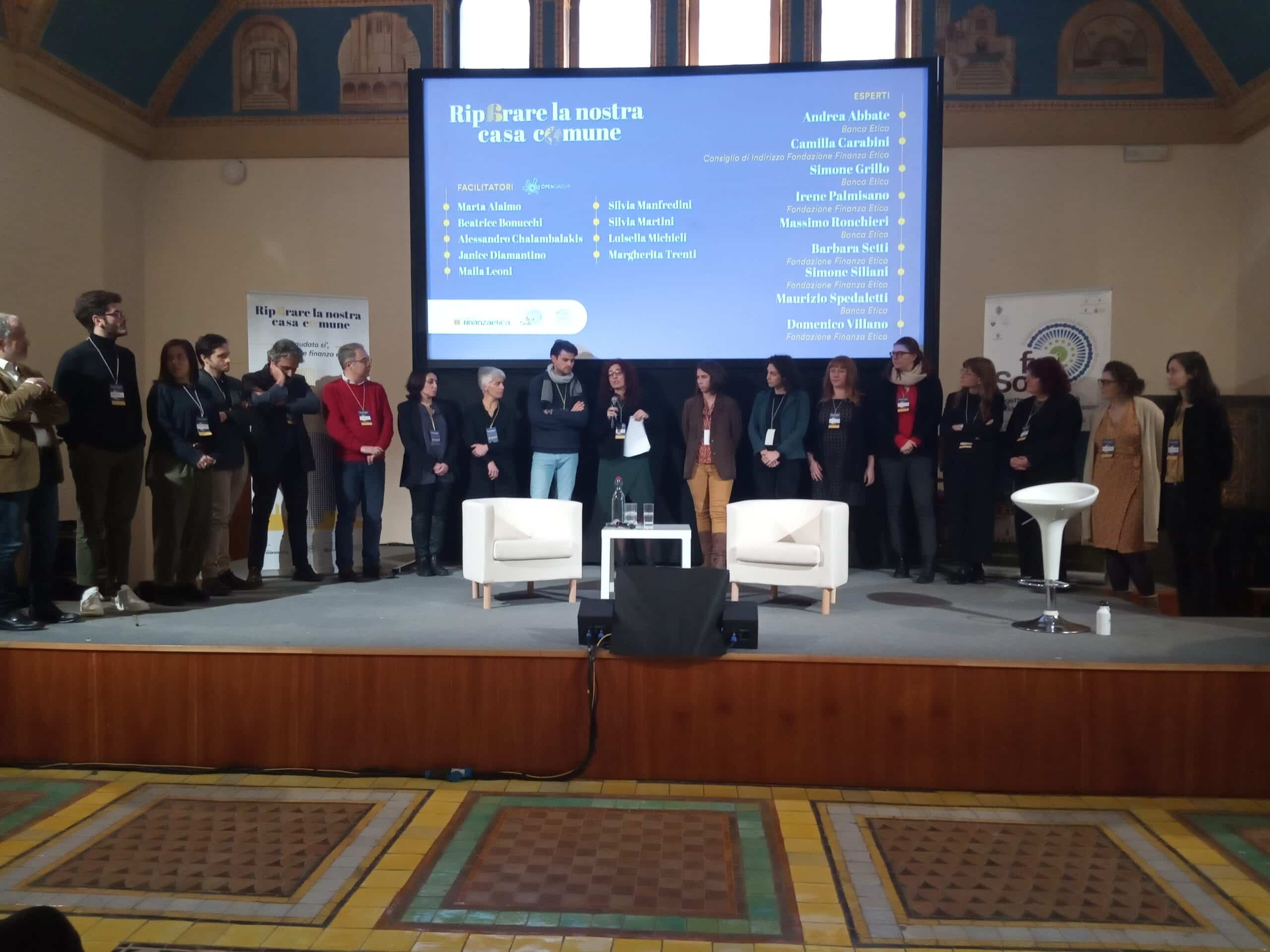 Team facilitatori Laudato si' e finanza etica
